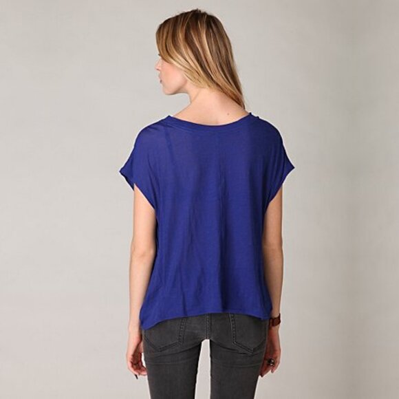 RARE Free People Slouchy Sheer Graphic Tee ASO Alex Russo - Picture 4 of 12